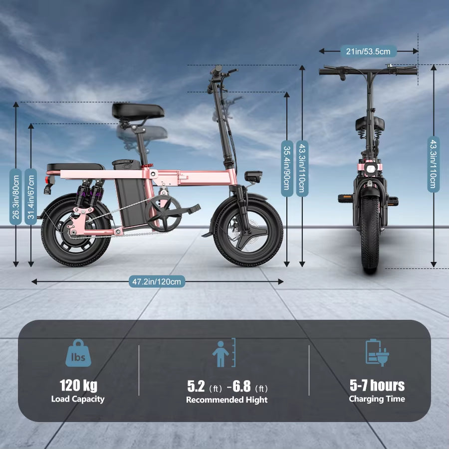 EU Warehouse Electric Bike Bicycle Exercise Electric City Bike E Bike TOOFLY Folding Ebike 250W