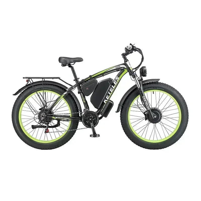 KETELES K800 Adult Mountain Electric Bicycle 2000W Motor 48V23Ah Battery Electric Bike 26 Inch Fat Tire Mountain Off-Road Ebike