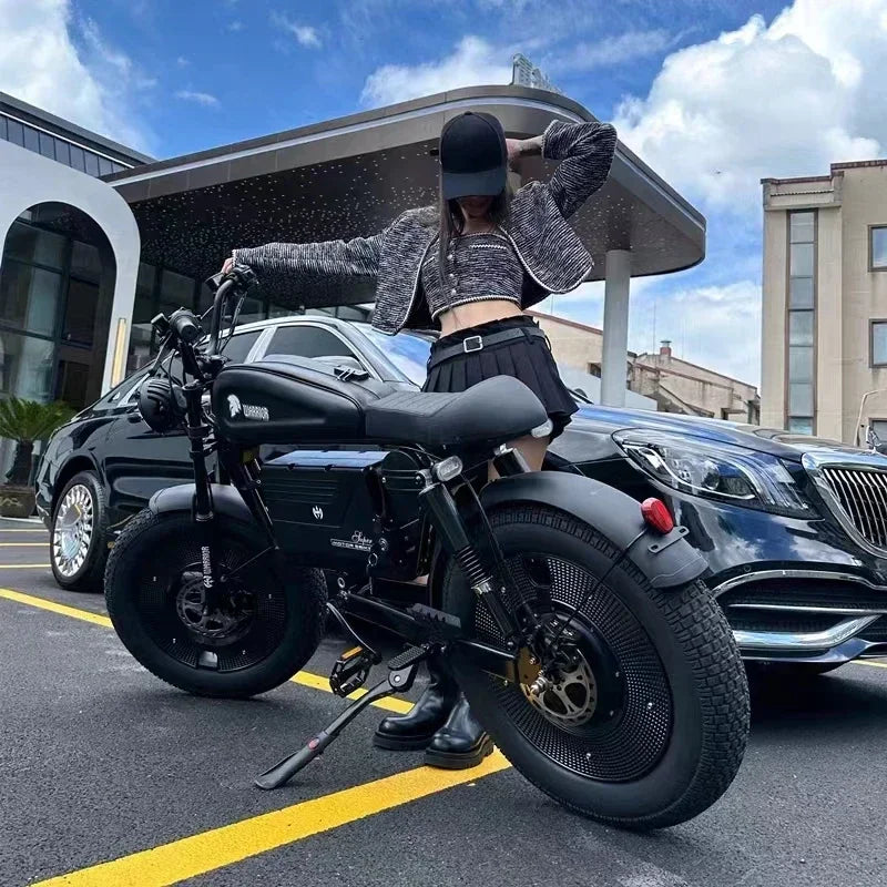 Hydraulic Brake1500W Motorbikes 60AH Ebike Adult Road Electric Bicycle 20 Inch Off-Road Fat Tyre Electric Bike Tandem ZPW Ebikes