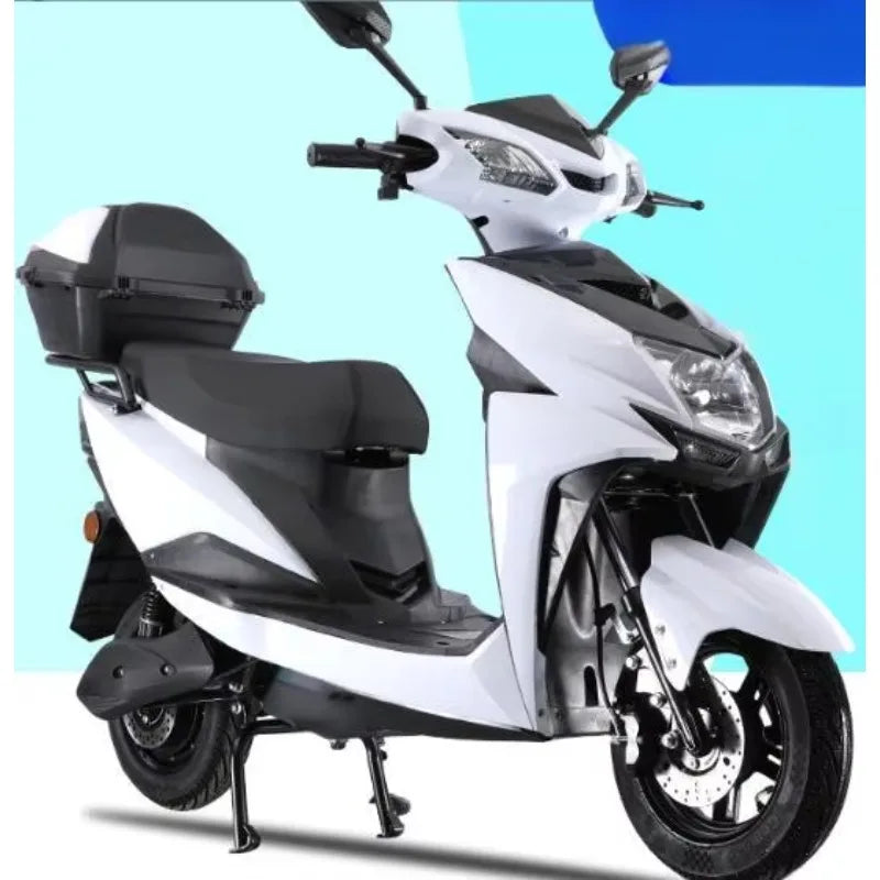 Popular Electric Scooter 60Km/H 72V 20AH Electric Motorcycle with Pedals Drum Brake Electric Motorcycle
