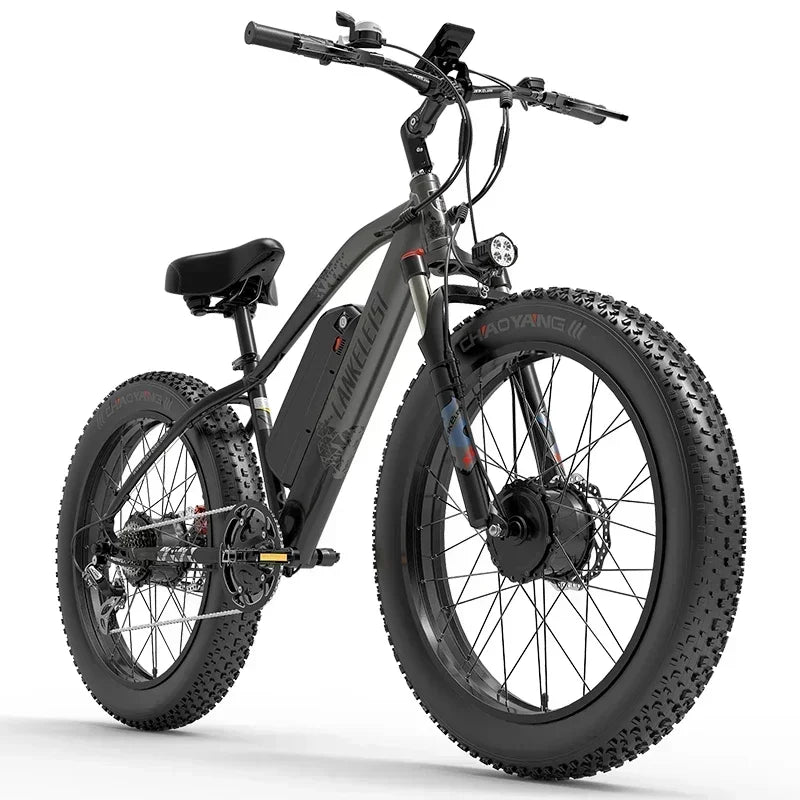 LANKELEISI MG740PLUS Electric Bike 2000W Motor 48V20AH Mountain Adult Electric Bicycles Fat Tire Full Suspension Off-Road Ebike