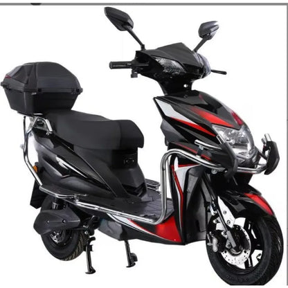 Popular Electric Scooter 60Km/H 72V 20AH Electric Motorcycle with Pedals Drum Brake Electric Motorcycle