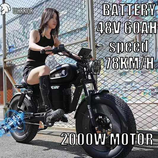 Hydraulic Brake1500W Motorbikes 60AH Ebike Adult Road Electric Bicycle 20 Inch Off-Road Fat Tyre Electric Bike Tandem ZPW Ebikes