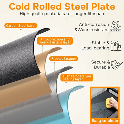 40''W Garage Shelving Heavy Duty Garage Storage Shelves, 3000 LBS Adjustable 5 Tier Industrial Shelving Unit, Metal Utility Shelf for Basement, Warehouse and Workshop (63''Hx40''Wx14''D, Black)