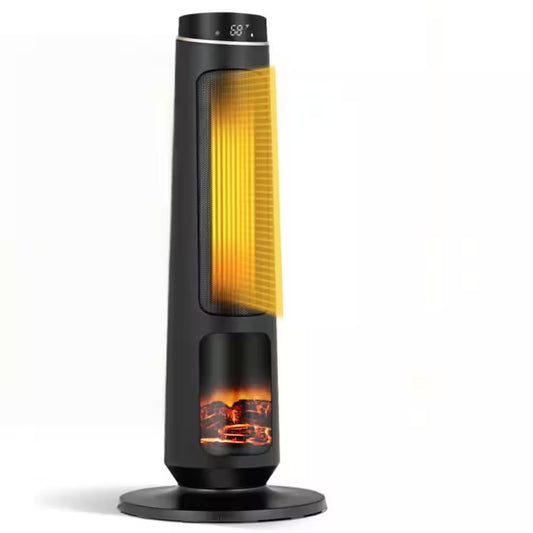 30 In. H 1500-Watt Electric Ceramic Fan Space Heater PTC Fast Heating Space Heater W 12H Timer, 3 Heating Modes