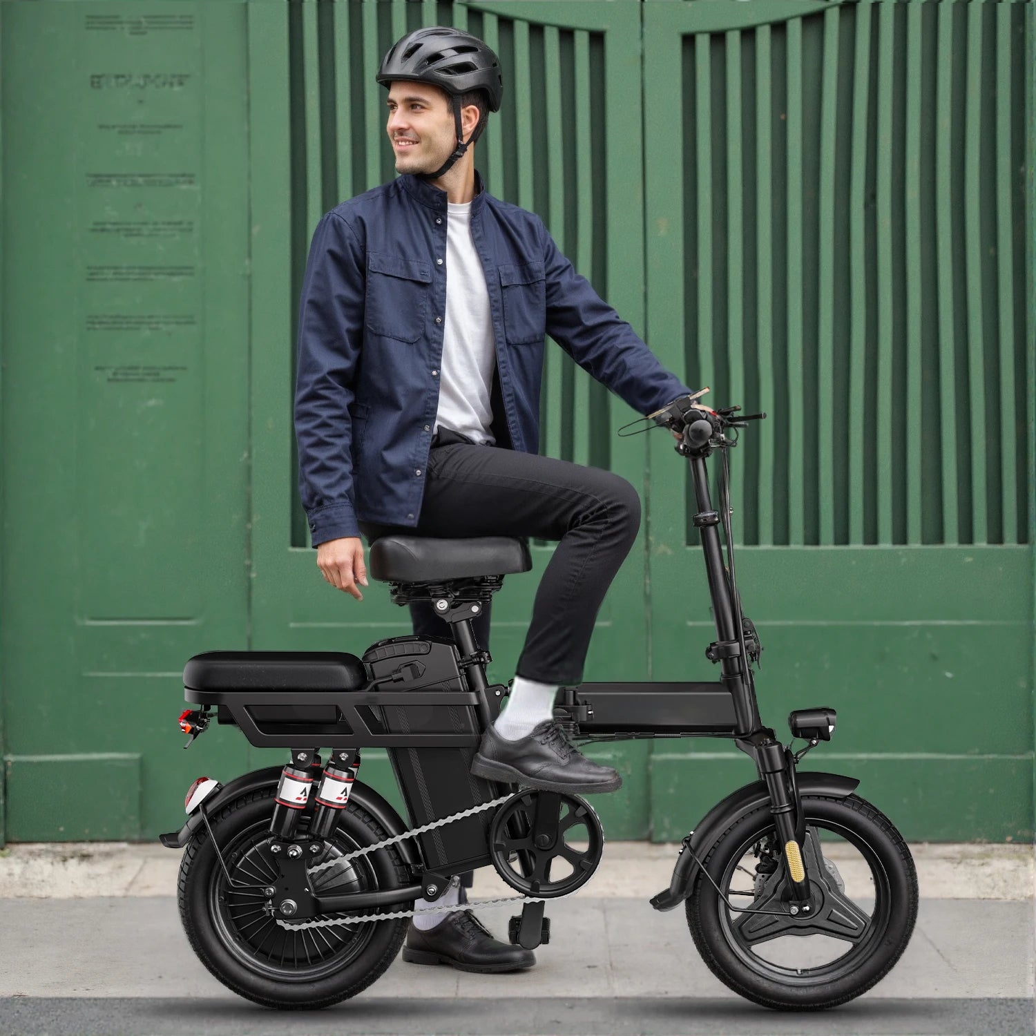 Folding Electric Motorcycles Bike for Adults, 48V 20Ah/15Ah/10Ah Commuting Ebikes 500W Brushless Motor Folding Electric Bicycles