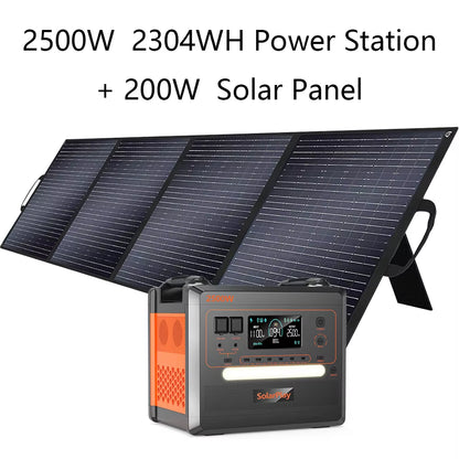 High-Capacity 2304WH Portable Power Station with UPS Function for Camping and Solar Generator SOLARPLAY 2500W Lifepo4 Battery