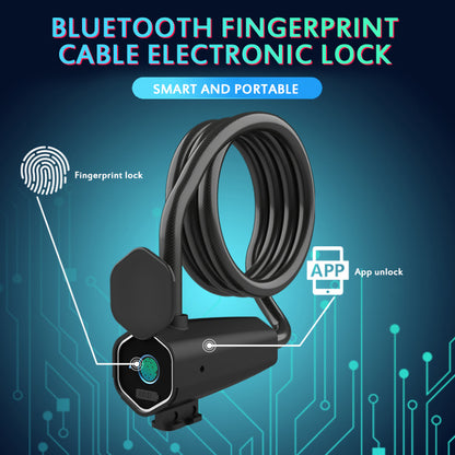 Fingerprint bicycle lock electronic steel ring lock