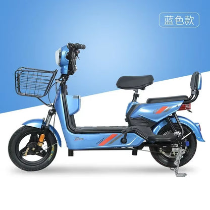 Smart Electric Scooter with Remote Control Anti-Theft Key - 350W 48V 12AH Portable Mobility Scooter