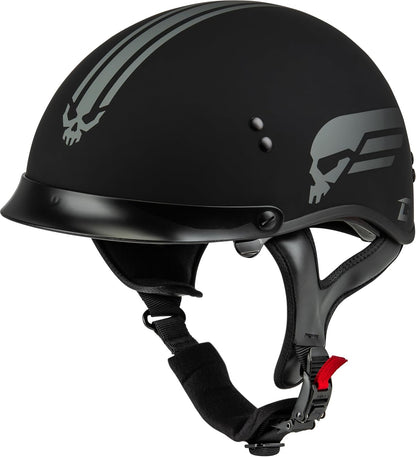 GMAX HH-65 Full Dressed Half Helmet (Matte Black, 2X-Large) - FMVSS 218 Approved