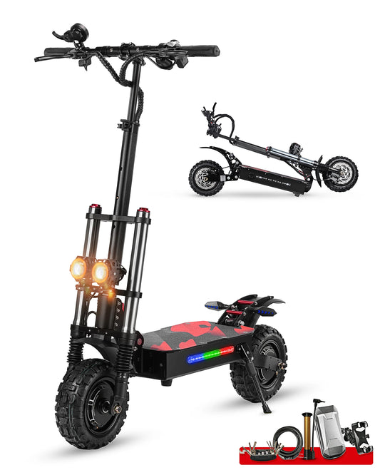 BOYUEDA Electric Scooter 6000W Dual Motor Large Battery 120KM Range Adult Foldable High Speed Off-Road E-Scooter