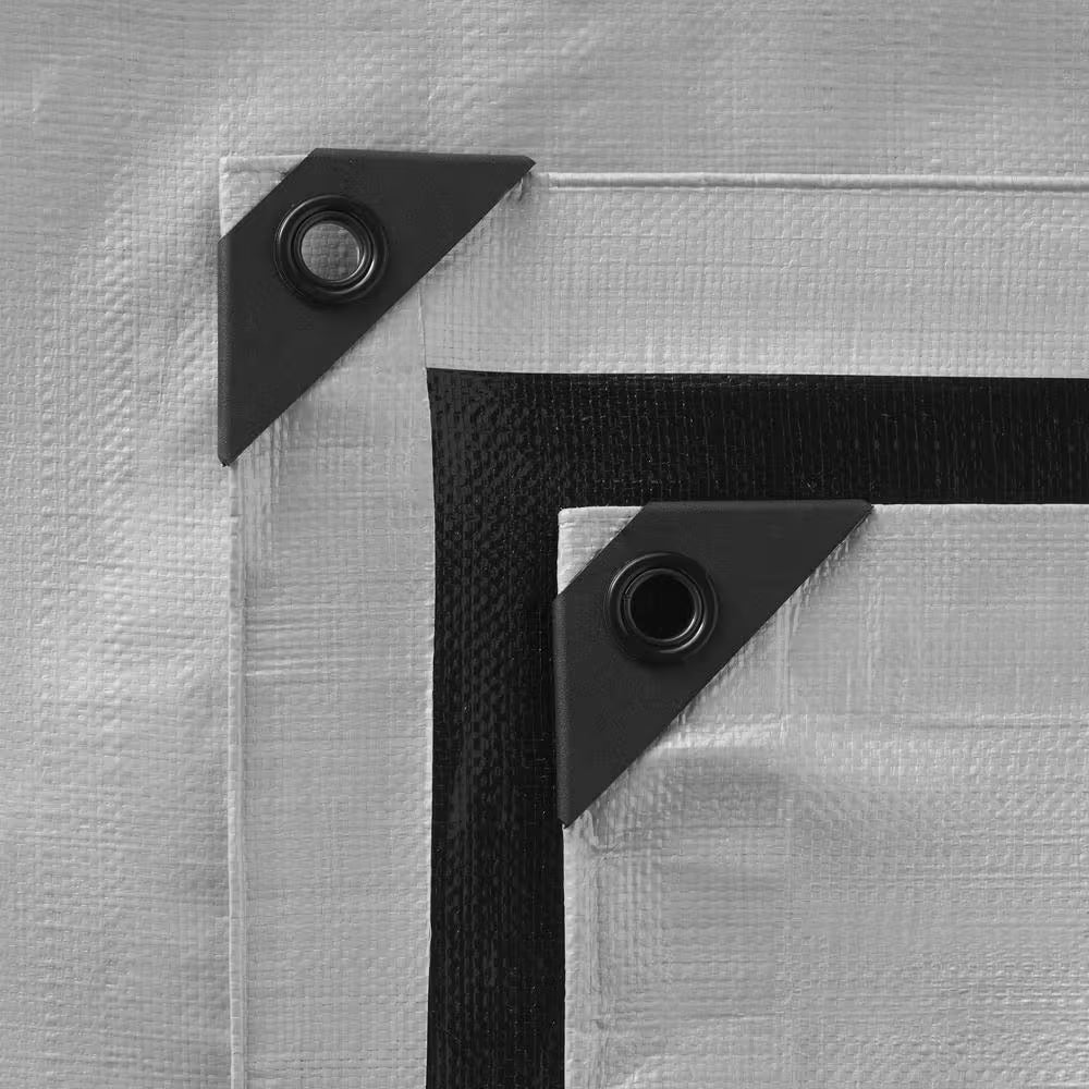 10 Ft. X 20 Ft. Black and Silver Heavy Duty Tarp
