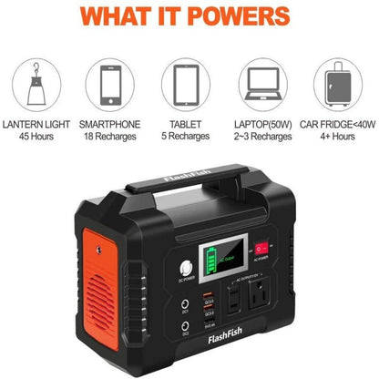 200W Portable Power Station,40800mAh Solar Generator