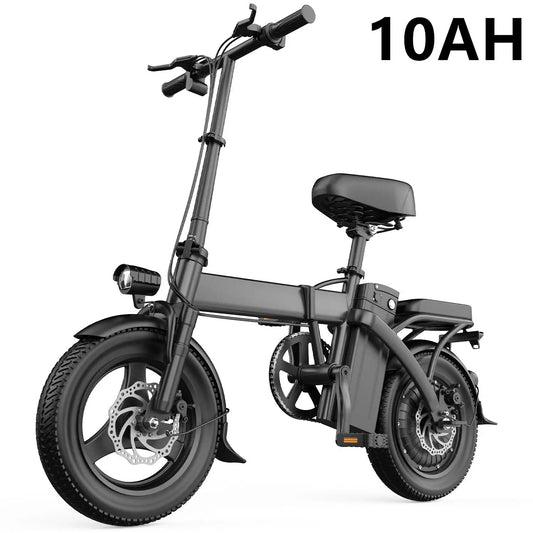 Folding Electric Motorcycles Bike for Adults, 48V 20Ah/15Ah/10Ah Commuting Ebikes 500W Brushless Motor Folding Electric Bicycles