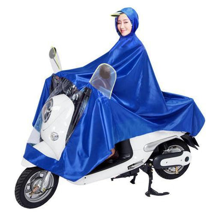 Double Electric Bike Raincoat Motorcycle Poncho Double