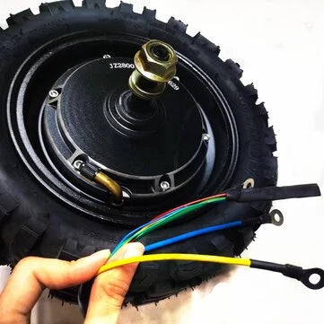 60V 38.4Ah 2800W 11 inch Electric Scooter Hub Motor Front/Rear Drive Brushless Motor with Vacuum Off-Road Tires for LAOTIE TI30 Replacement