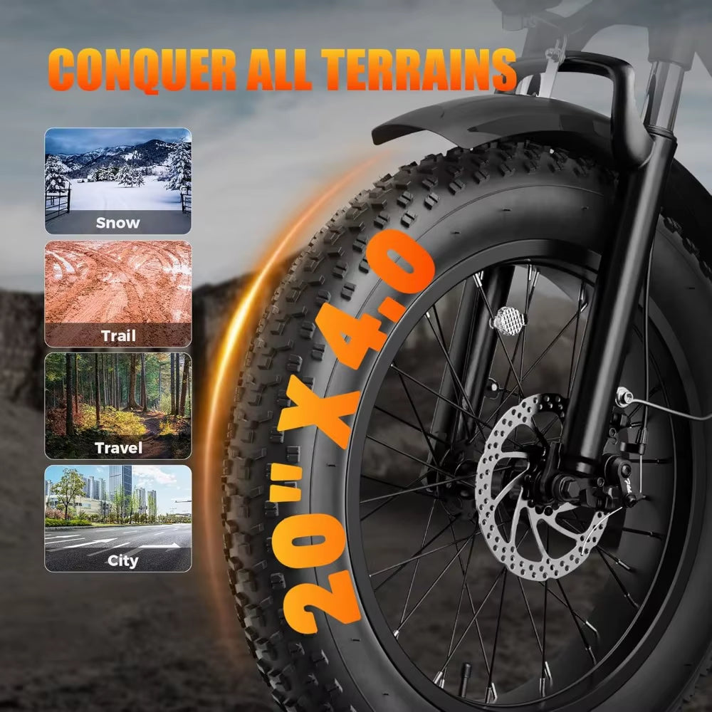 Electric Bike,1200W Peak Upgrade Motor & 30MPH & 70Miles] Full Suspension Ebike with 48V 13Ah Removable Battery Electric Bicycle