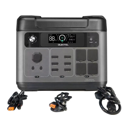 P2001 plus Portable Power Station, 2400W Solar Generator, 80% Charge in 1Hr, 2048Wh Lifepo4 Battery Solar Powered Generator For