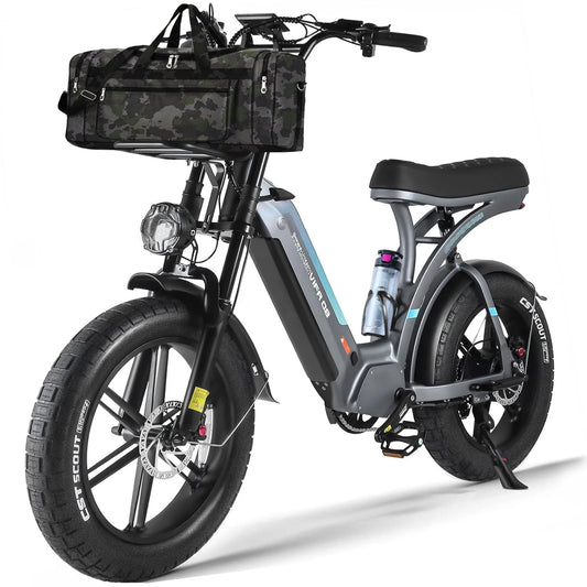 OUXI Electric Bike for Adults, 20" Ebike 750W 31 MPH, 48V 20Ah Battery, Mountain Bike UL2849