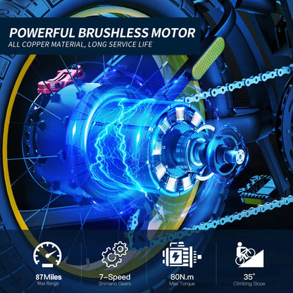 Coswheel Electric Bike Dual Motor GT20 Pro/Gt20 3000W 48V 40AH Mountain Bikes Electric off Road Bike Fat Tires Motorcycle Ebike