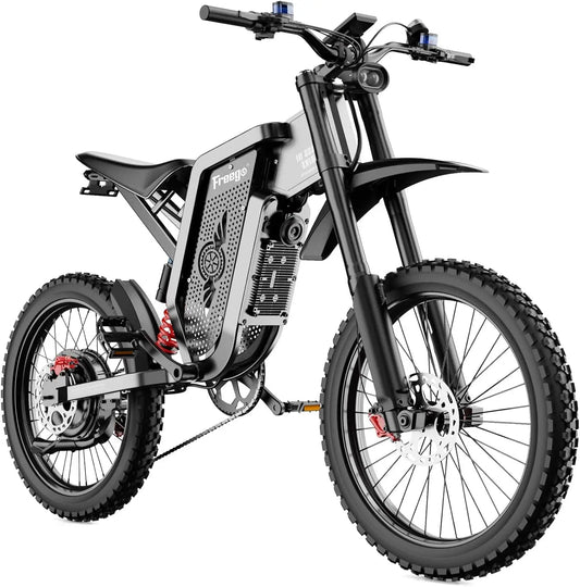 Ebike Freego X2 Electric Motorcycles Brushless Gearless Motors 6000W 60V/30Ah Lithium Battery 50MPH Adult off Road MTB Ebike