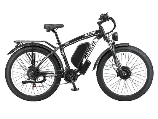 KETELES K800 Adult Mountain Electric Bicycle 2000W Motor 48V23Ah Battery Electric Bike 26 Inch Fat Tire Mountain Off-Road Ebike