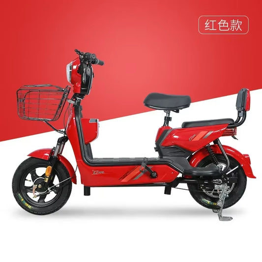 Smart Electric Scooter with Remote Control Anti-Theft Key - 350W 48V 12AH Portable Mobility Scooter