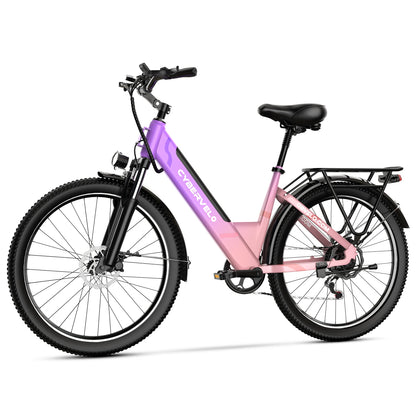 1000 Peak Electric Bike for Adults,Up 80 Miles Removable Battery Ebike, 26" Electric E Bike with 7-Speed,Adult Electric Bicycles