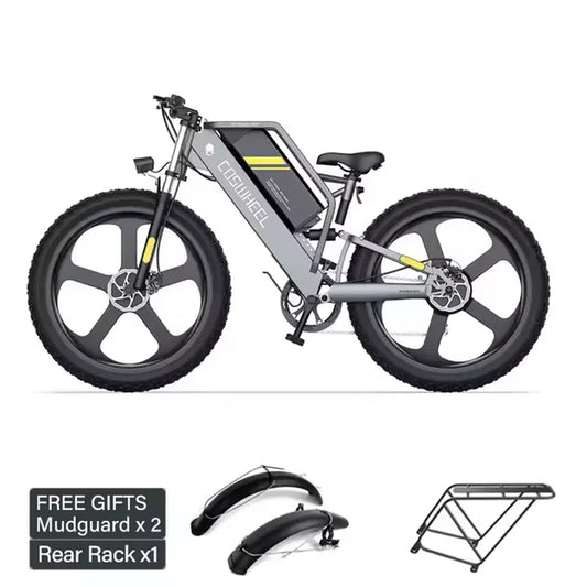 T26 Electric Bike 48V 25AH 1500W 55Km/H Motorcycle City Commutin Fat Tire Bike Cycling Adult Electric Bicycle Electric Electric