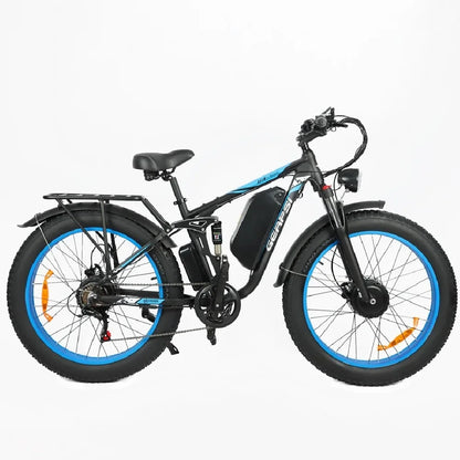 Mankeel DP-2603 Electric Bike 3000W Dual Motor 48V 25Ah Removable Battery 26" Off-Road Fat Tyre Electric Bicycles for Adult