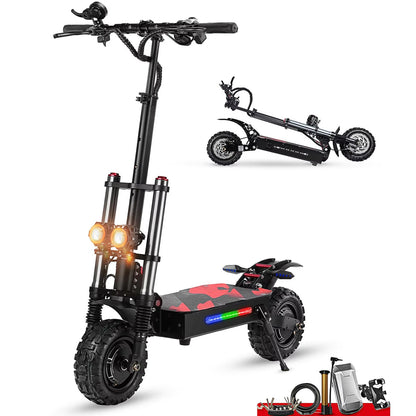 BOYUEDA Electric Scooter 6000W Dual Motor Large Battery 120KM Range Adult Foldable High Speed Off-Road E-Scooter