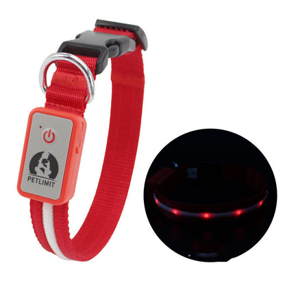 Pet waterproof LED charging collar