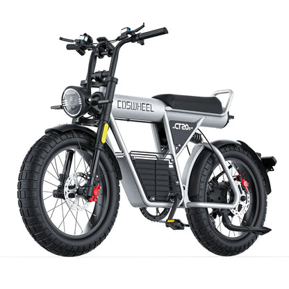 Coswheel Electric Bike for Adult CT20S 2000W/1500W Mountain Bike Electric Motorcycle 60V 27.5Ah Removable Battery Fat Tire Ebike