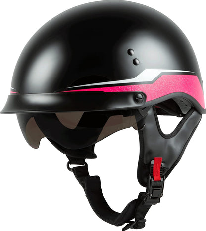 GMAX HH-65 Full Dressed Half Helmet (Matte Black, 2X-Large) - FMVSS 218 Approved