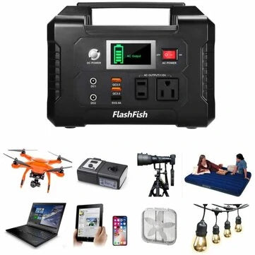 FlashFish E200 200W 40800mAh Portable Power Station