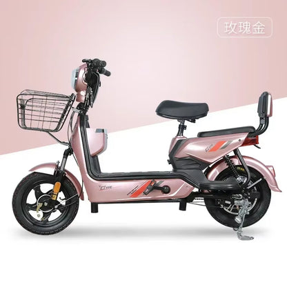 Smart Electric Scooter with Remote Control Anti-Theft Key - 350W 48V 12AH Portable Mobility Scooter