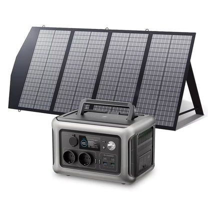ALLPOWERS Solarpanel 100W 140W 200W Solar Energy Charger with Lifepo4 Battery 299Wh 600W Portable Power Station for Camping RV