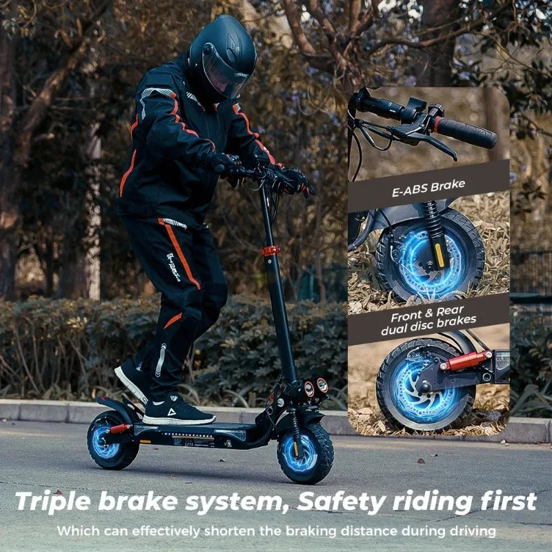 Electric Scooter Iscooter IX4 800W Motor 48V15AH Battery E-Scooter Anti-Slip Tire Max Speed 45KM/H Maxi Range 45Km Escootres