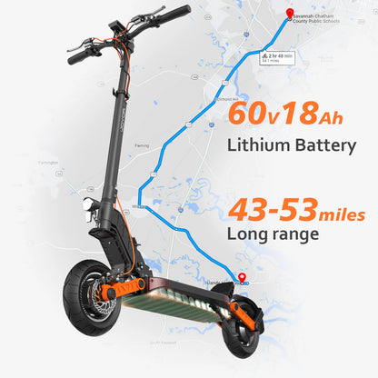 JOYOR S5/S10S Powerful Electric Scooter 800W/Dual 1000W Motor E Scooter 10 Inch Pneumatic Tires Scooter Electric Adult
