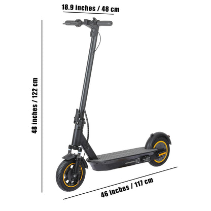 500W Foldable Electric Scooter for Commuting, 10'' Inflatable Tire, 36V 15Ah Battery, Range 35-40Km, APP Support E-Scooter