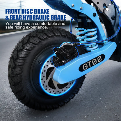 Electric Scooter for Adults 5600W Dual Motor 60V27AH Folding E-Scooter with Adjustable Seat 46MPH 11'' Off-Road Tires Escooter