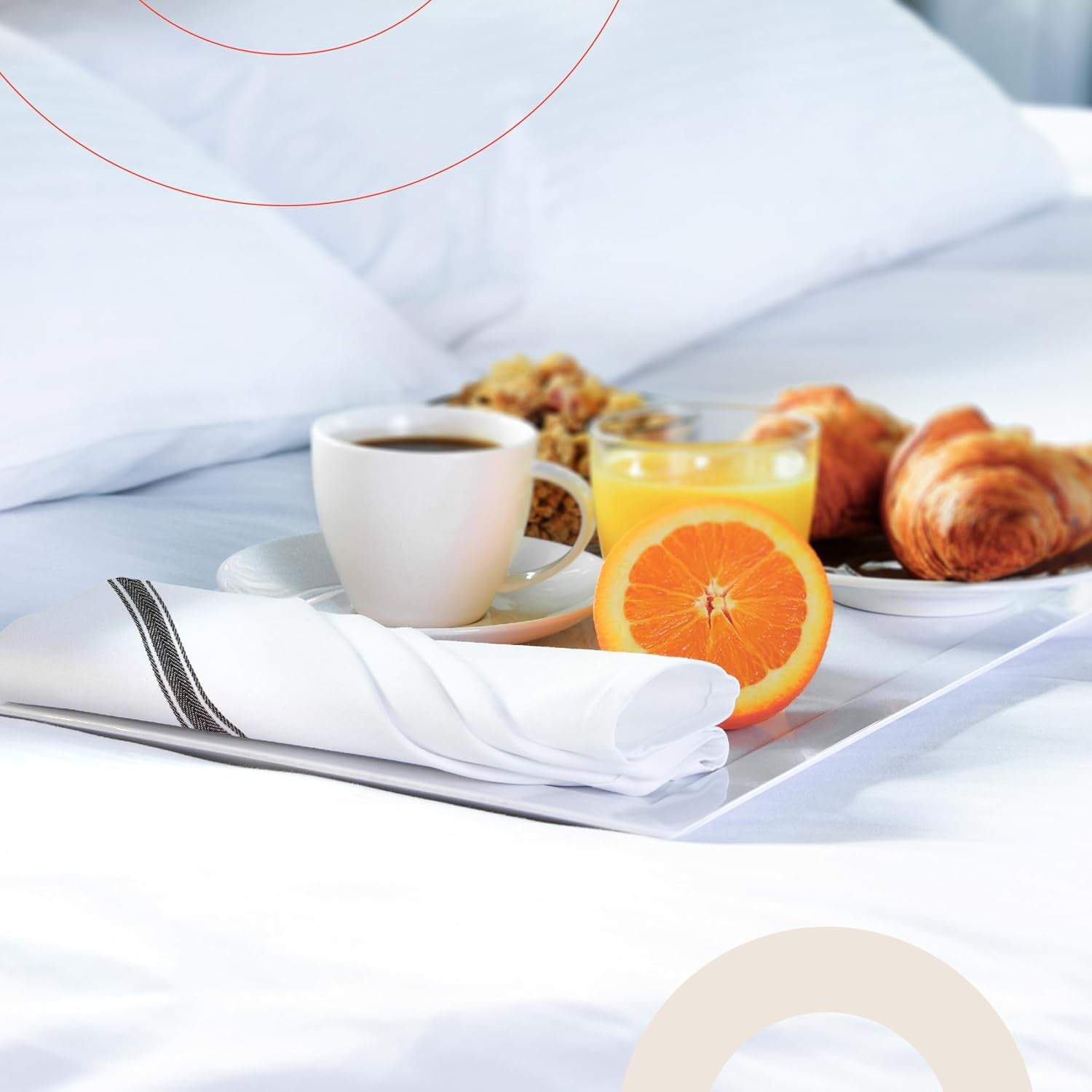 Zeppoli Classic Kitchen Towels - 30 Pack 100% Natural Cotton Towel Set, Reusable Wash Cloths, Absorbent Dish Towels, Machine Washable Hand Towels, Kitchen Essentials, 14” by 25”, Black Striped