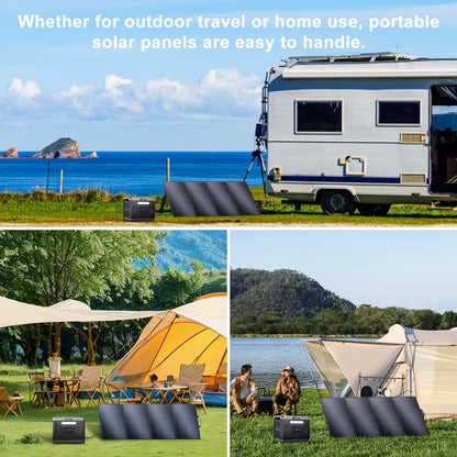 SOLARPLAY LCD Display Electric Power Station Photovoltaic Panel 400W Emergency Solar Kit with Trolley Outdoor Camping Equipment