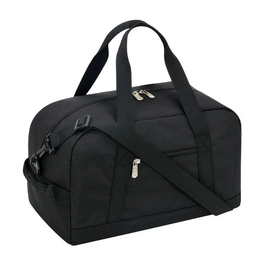 "IFARADAY 14"" Black Mini Duffel Bag for Travel and Gym, Polyester, Durable"