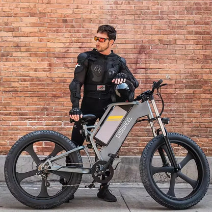 T26 Electric Bike 48V 25AH 1500W 55Km/H Motorcycle City Commutin Fat Tire Bike Cycling Adult Electric Bicycle Electric Electric