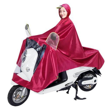 Double Electric Bike Raincoat Motorcycle Poncho Double