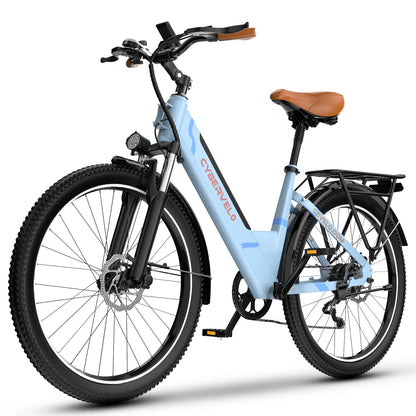 1000 Peak Electric Bike for Adults,Up 80 Miles Removable Battery Ebike, 26" Electric E Bike with 7-Speed,Adult Electric Bicycles