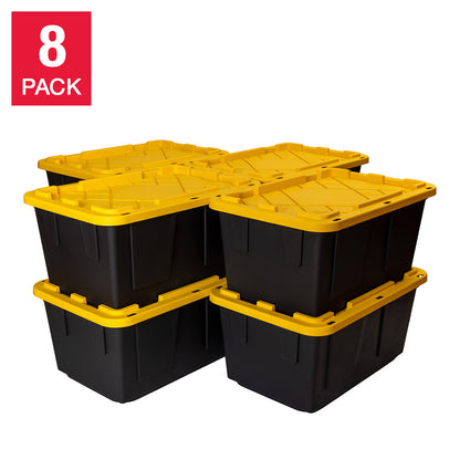 27 Gallon Storage Bin, 8-Pack