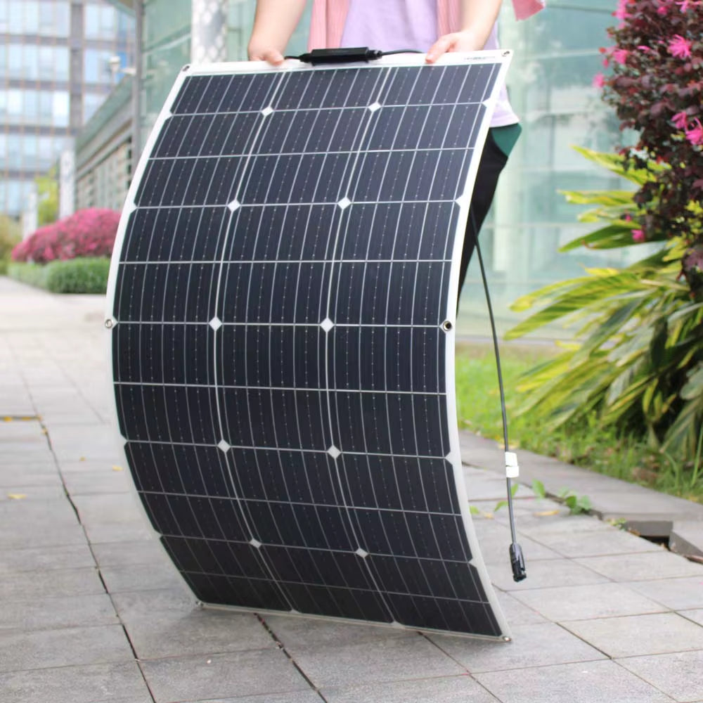 100 Watt Solar Panel 200W 300W 400W Flexible PET Photatic Monocrystalline Cell 12V 24V Battery Charger 1000W Home Solar Panel