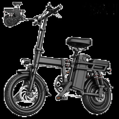 Folding Electric Motorcycles Bike for Adults, 48V 20Ah/15Ah/10Ah Commuting Ebikes 500W Brushless Motor Folding Electric Bicycles
